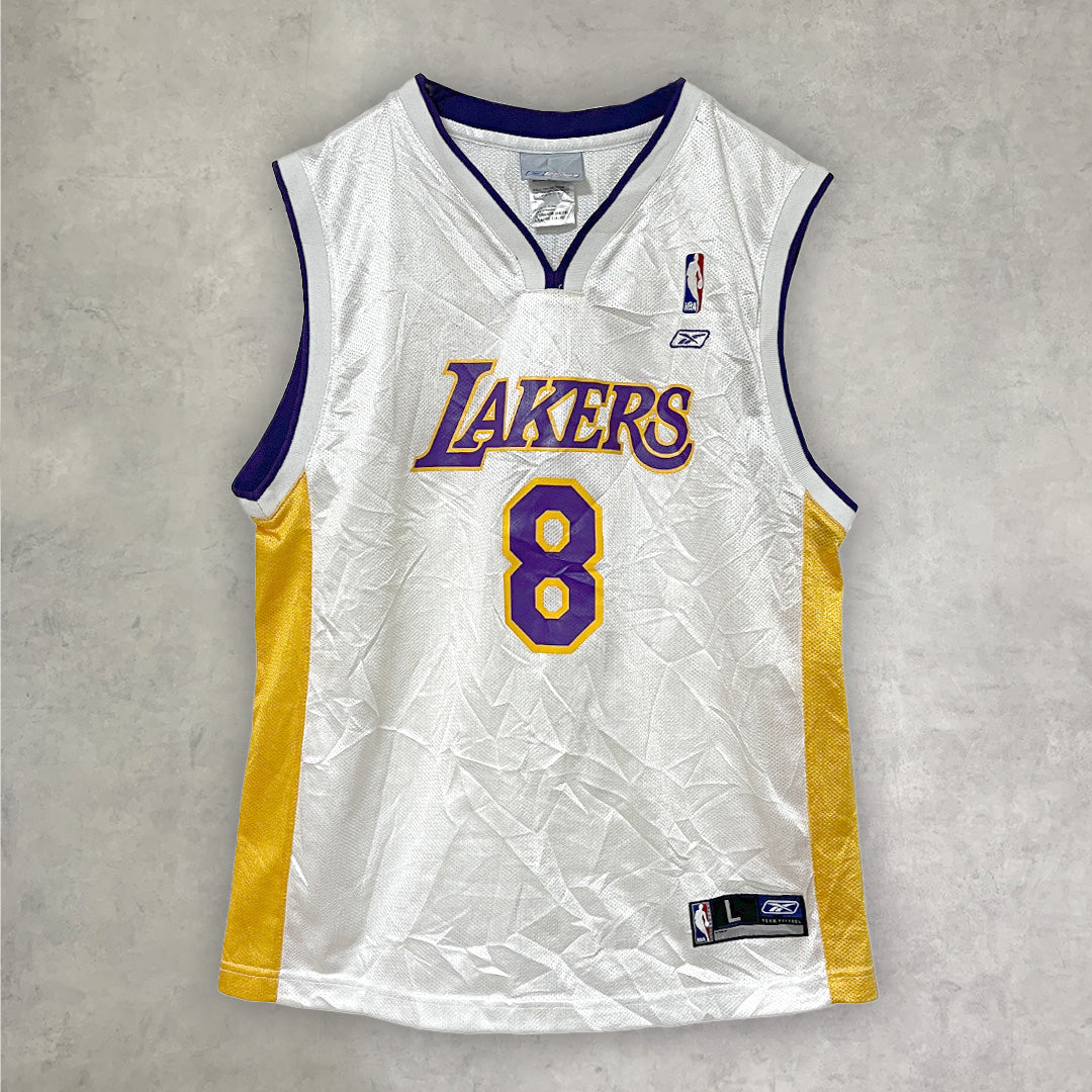 《L(14-16)》reebok リーボック NBA ゲームシャツ LAKERS レイカーズ