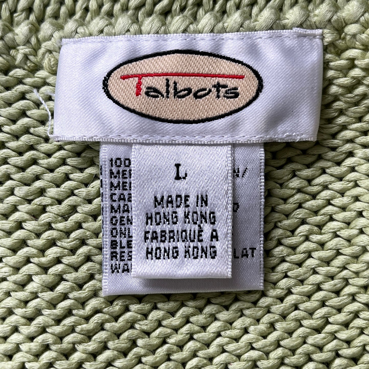 《L》Talbots タルボット 半袖ニット