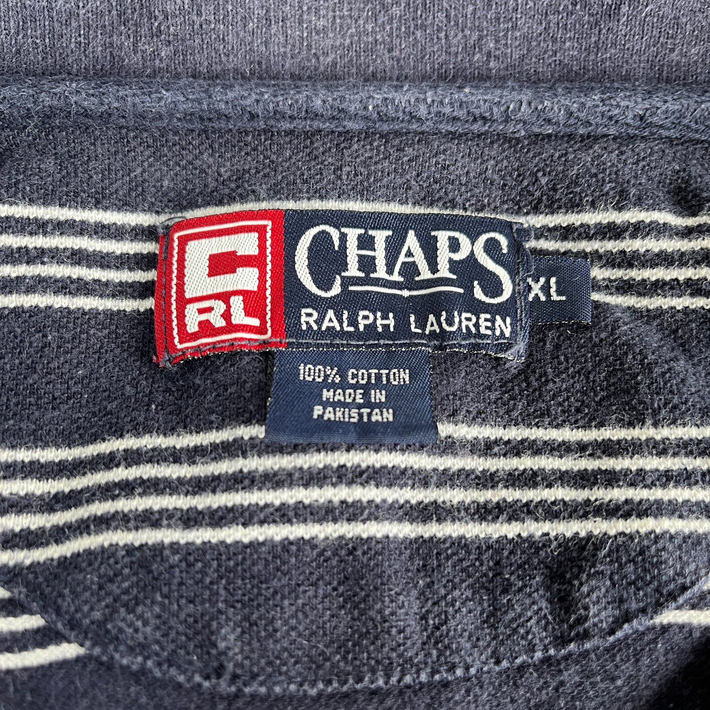 《XL》CHAPS チャップス ボーダー柄 ポロシャツ