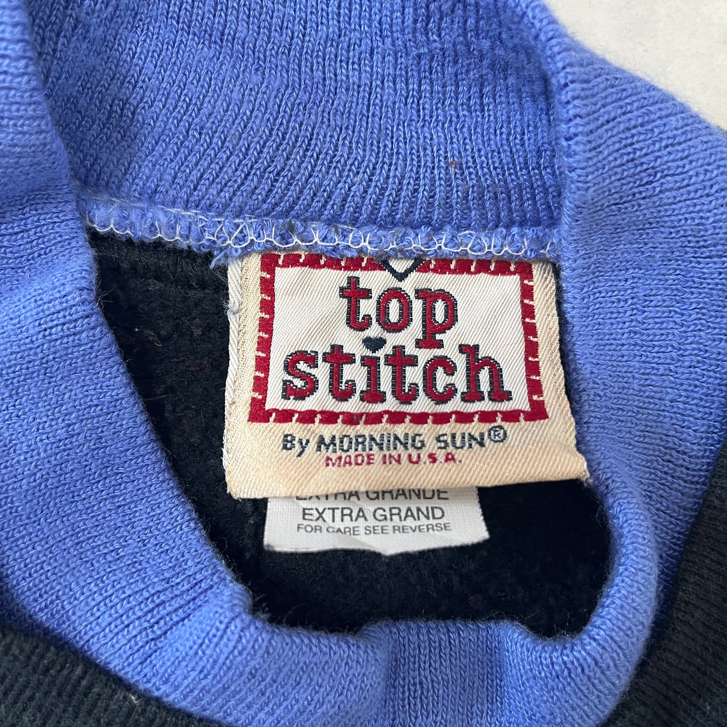 《XL》top stitch トップスティッチ 刺繍スウェット トレーナー