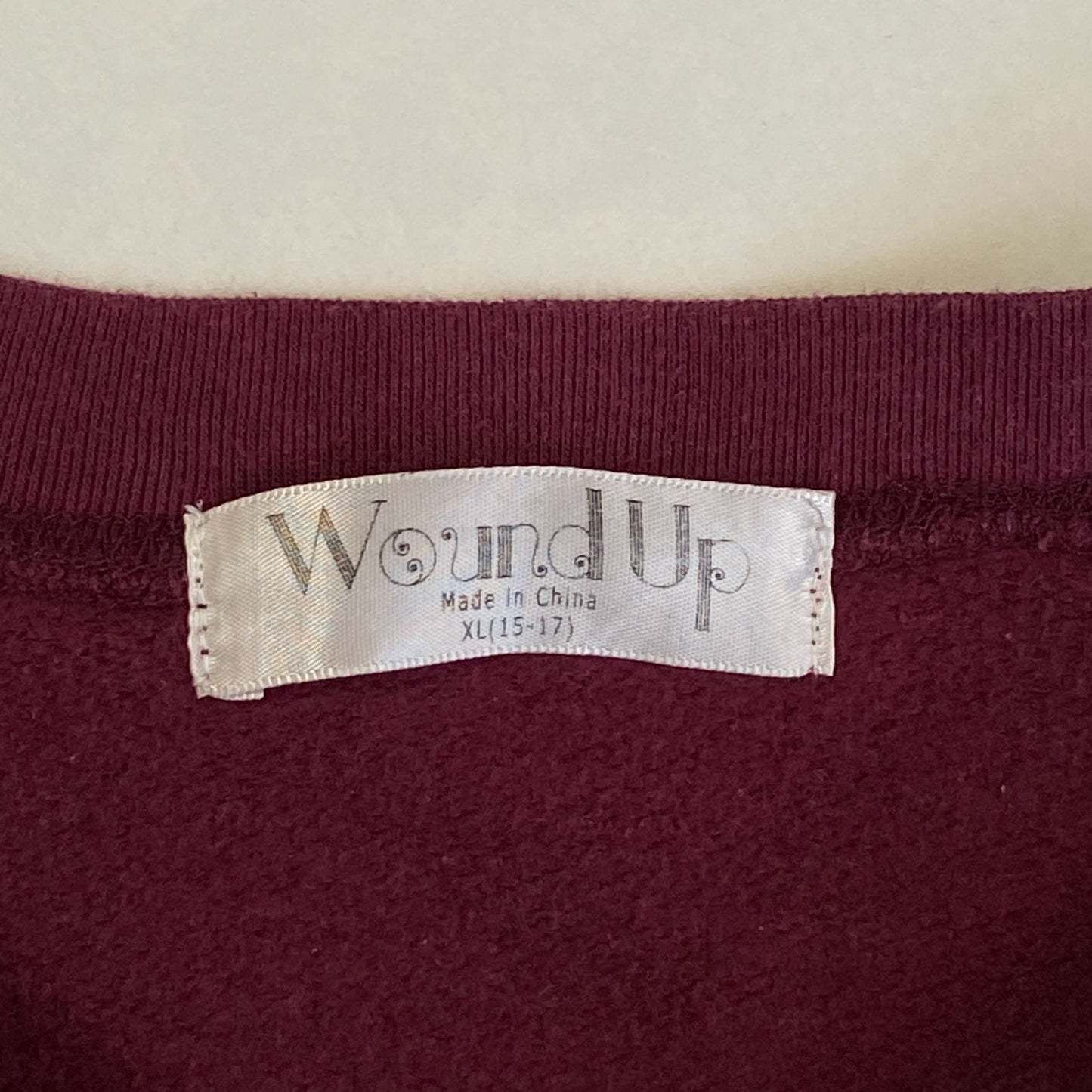 《XL(15-17)》Wound Up Wound Up ワウンドアップ スウェット トレーナー 薄手