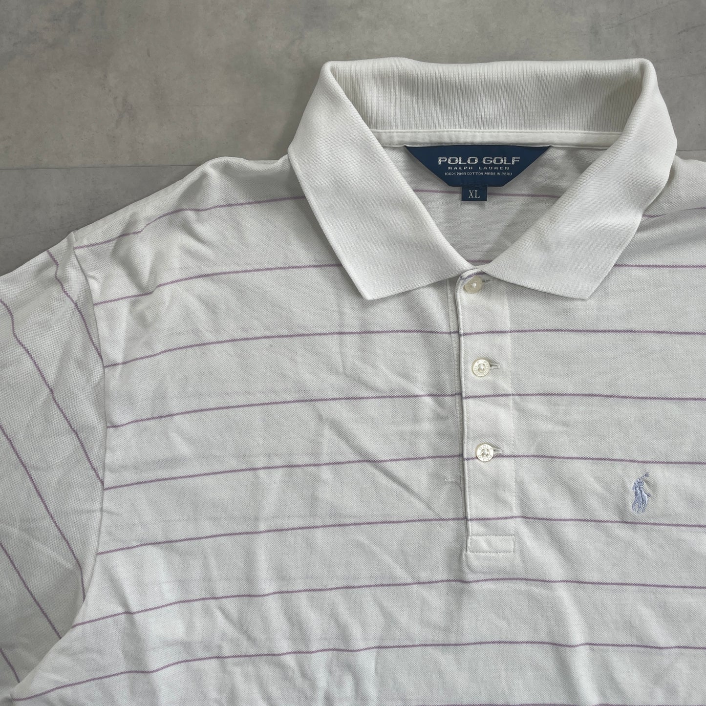 《XL》POLO GOLF RALPH LAUREN ポロゴルフ ラルフローレン ボーダー ポロシャツ