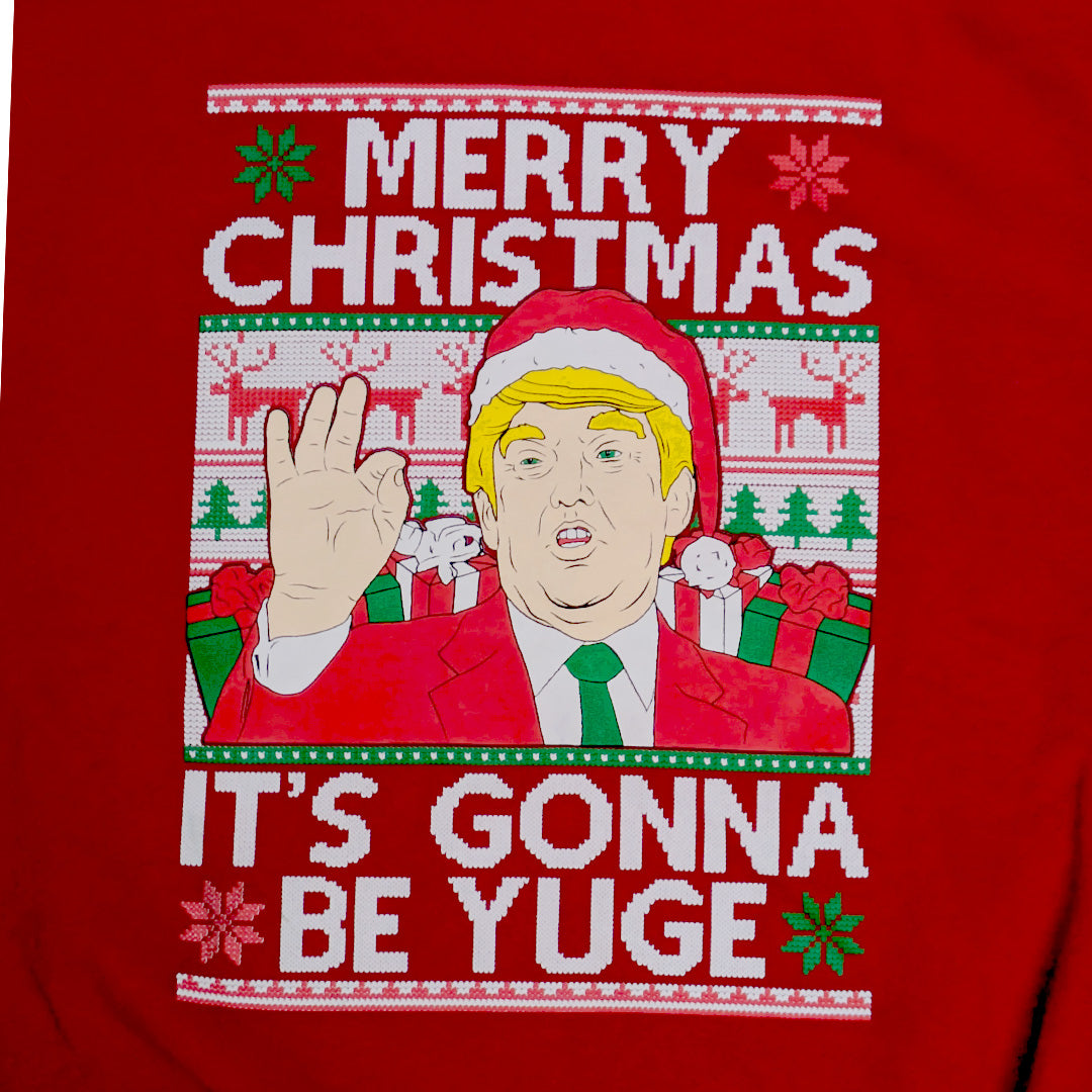 《2XL》JERZEES ジャージーズ トランプ クリスマス スウェット トレーナー