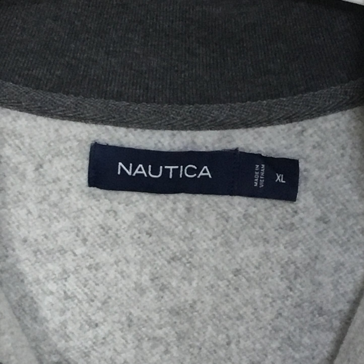 《XL》NAUTICA ノーティカ チェック柄 ハーフジップトレーナー スウェット