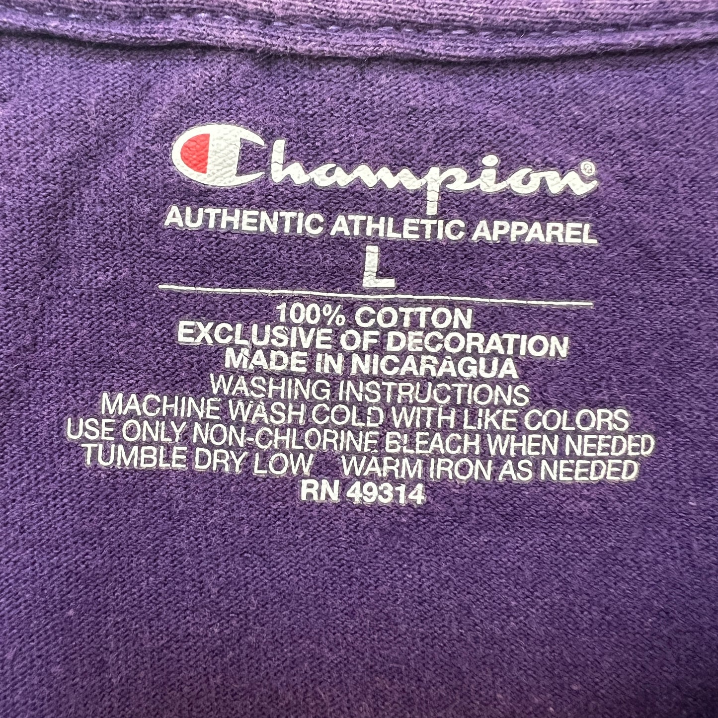 《L》Champion チャンピオン カレッジ Tシャツ