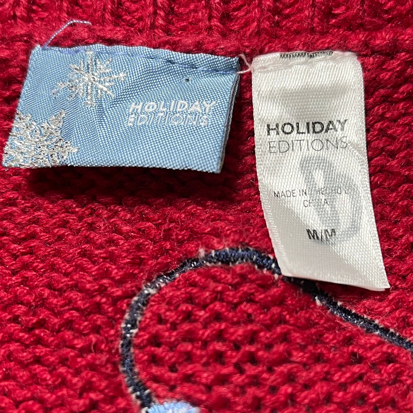 《M》HOLIDAY EDITION ホリディエディション クリスマス 刺繍 ニットベスト アグリーニット