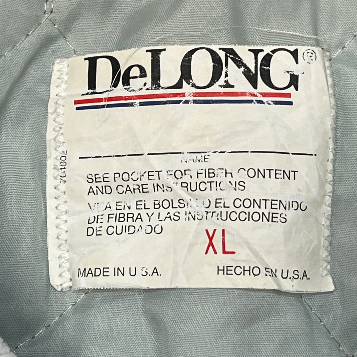 《XL》DeLONG デロング スタジャン ブルゾン アウター  WILDCAT 中綿 レスリング  USA製