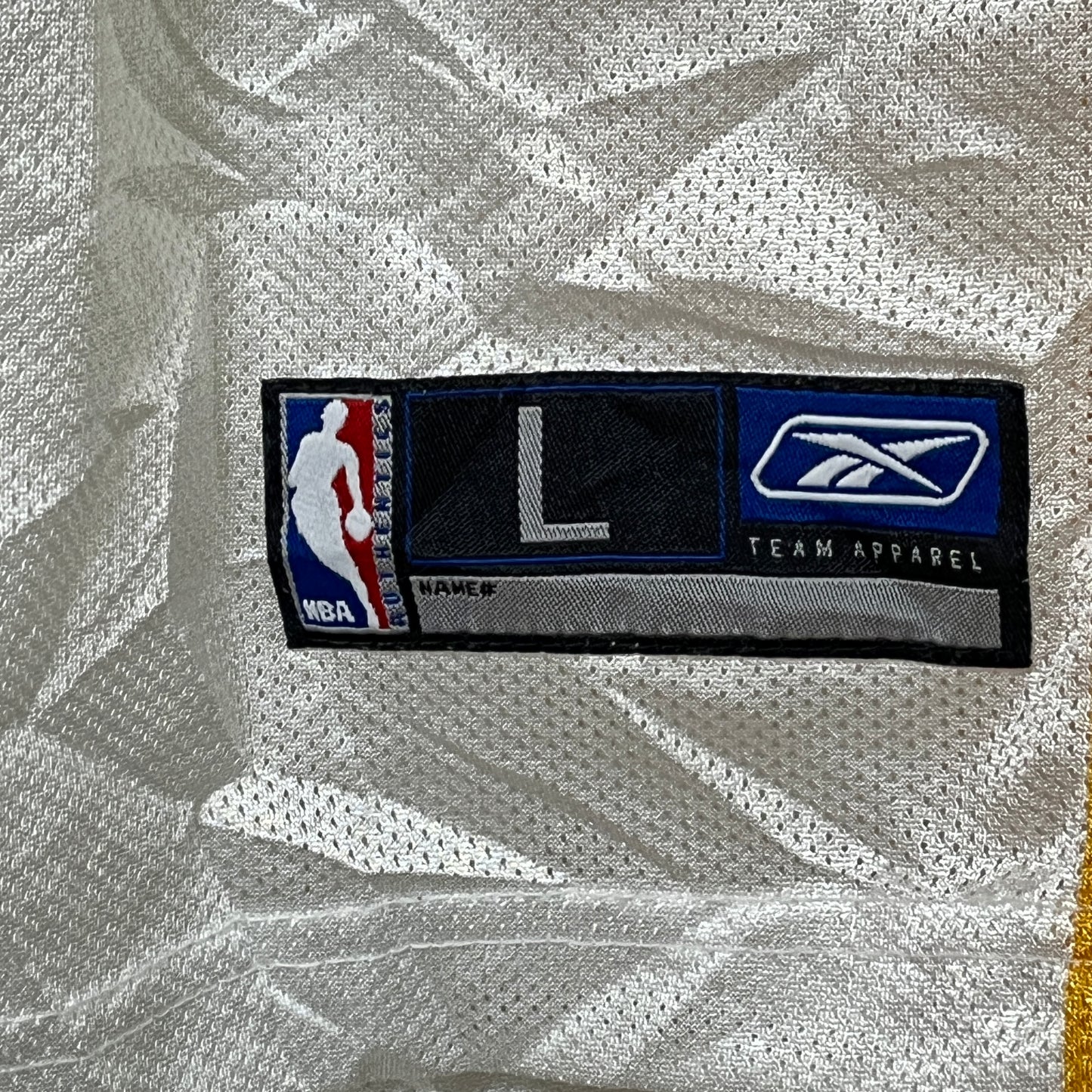 《L(14-16)》reebok リーボック NBA ゲームシャツ LAKERS レイカーズ